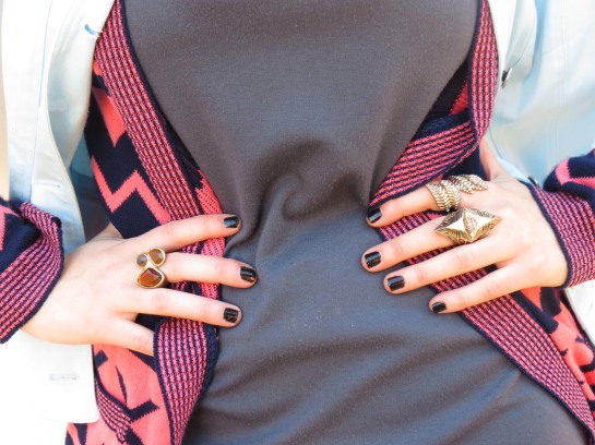 Bold print and bold rings